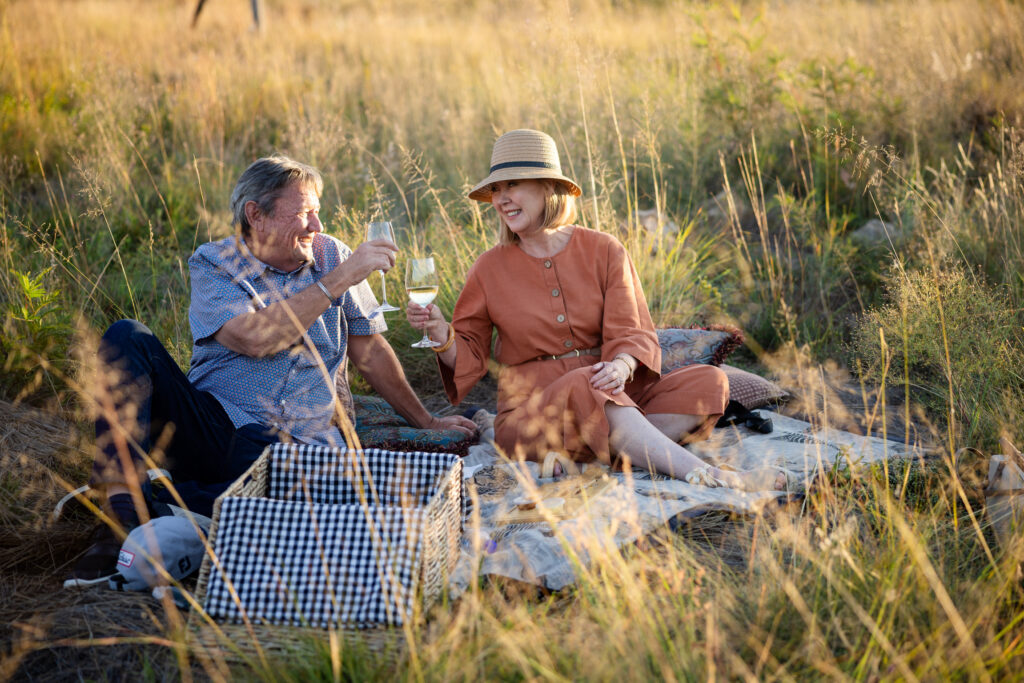 Romantic helicopter flight Johannesburg mountain top proposal experience