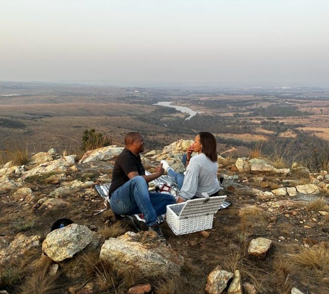Mountain top helicopter picnic luxury romance package Helivate