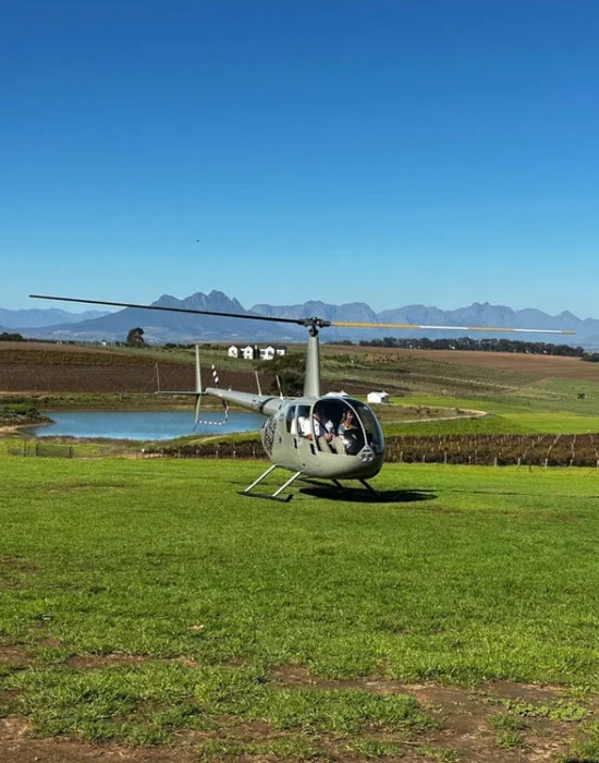 Cape Winelands Express scenic helicopter flight views