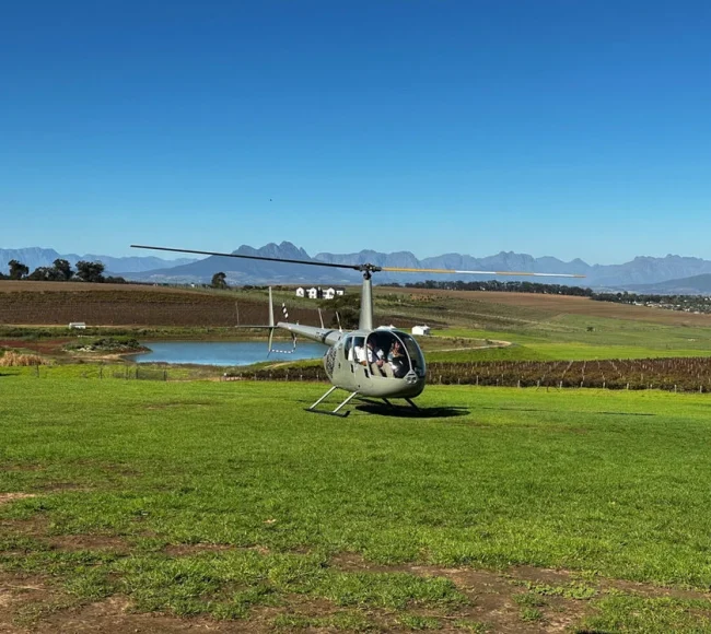 Cape Winelands Express scenic helicopter flight views