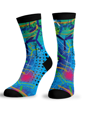 Helicopter Inspired Pop Art Socks by Helivate
